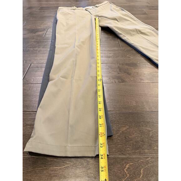 Lot Of 2 Nike Golf Mens Gray Tan Dri-Fit Straight Pants Size 34x34 833194 - Picture 9 of 11